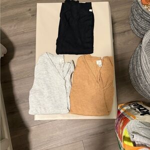 A New Day Black, Gray, and Tan Long Sleeve